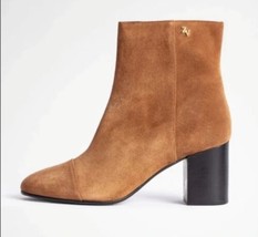 Zadig &amp; Voltaire Lena Suede Leather Ankle Boots  Booties $398, Sz 37, NEW - £156.58 GBP