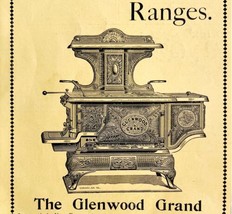 Glenwood Grand Oven Range 1894 Advertisement Victorian Wood Burning ADBN1b - £15.68 GBP