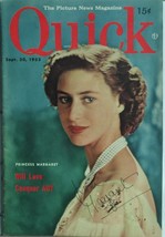 PRINCESS MARGARET Signed Magazine Cover - Quick - September 30, 1953 w/coa - £686.51 GBP