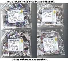 25 Bags Of Your Choice Of Labeled Seed Favors Made 4 Ur Special Event Party - $19.62