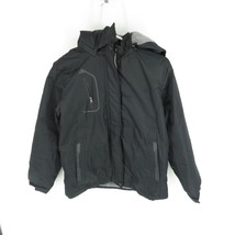 Boy&#39;s Black Winter Jacket Removable Hood SIze 10-12 NWOT - $27.72