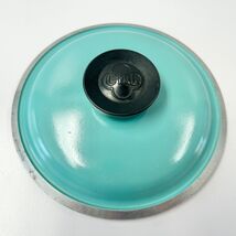 Vintage Club Aluminum 6.25 in Saucepan Turquoise Replacement Lid Only - $9.99