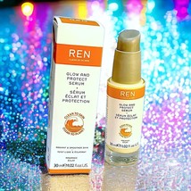 Ren Cl EAN Skincare Glow And Protect Serum 30 Ml 1.02 Fl Oz Brand New In Box - £27.14 GBP