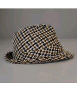 Vintage Churchill Fedora Mens Size 7 Brown Herringbone Wool Classic Hat - €30,48 EUR