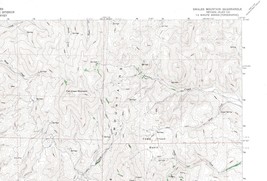 Swales Mountain, Nevada 1958 Vintage USGS Topo Map 7.5 Quadrangle with Markings - £14.18 GBP