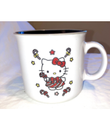 HELLO KITTY  LARGE Coffee Cocoa MUG White  Peppermint CHRISTMAS - $217.32 MXN