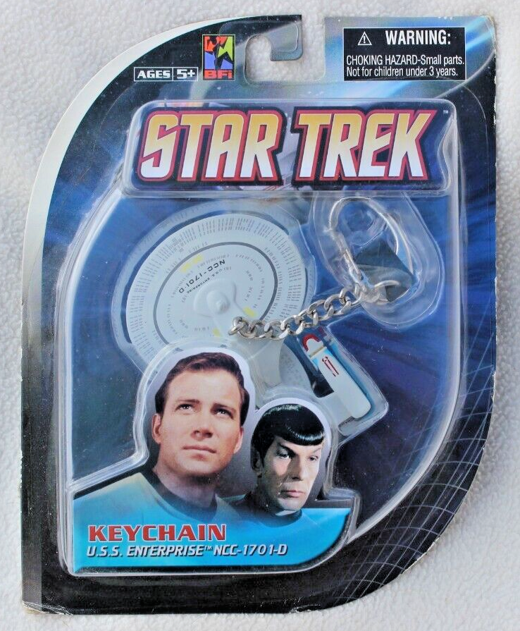 NEW #1354 STAR TREK KEYCHAIN U.S.S. ENTERPRISE NCC-1701-D IN PACKAGE COLLECTIBLE - $17.50