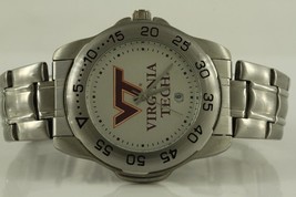 MODERN Jewelry VT Virginia Tech Calendar Date Men&#39;s Metal Watch Sun Time Quartz - £14.86 GBP