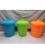Set of 3 Multicolor Miniature Desk Trash Cans, 6&#39;&#39; Tall/5&#39;&#39; Diameter - €8,67 EUR