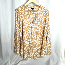 Torrid Womens Leopard Print Casual Career Shirt Top Blouse Sz 2 Plus Size - £10.62 GBP