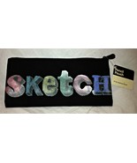 Punctuate Black and Multi Colored Sketch Pencil Pouch - £5.49 GBP