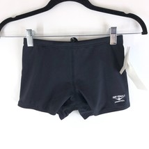 The Finals Boys Swimwear Bottoms Solid Square Leg Shorts Drawstring Blac... - $12.59