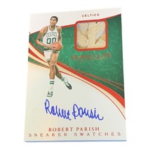 Robert Parish Auto Sneaker Swatch Game Used /25 Celtics Patch Logo Treasure Lace - £397.56 GBP
