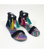 Muk Luks Boho Tassels Faux Suded Sandals Wms 8 - $24.83 CAD