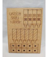 Fantasy Arc Mega Metropolis Scenery Caution Signs Wooden Miniature Acces... - $263.69 MXN
