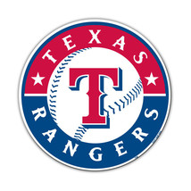 MLB Texas Rangers 12 inch Auto Magnet Die-Cut Logo by Fremont Die - £13.46 GBP