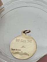 WW2 British RAF Gaza Palestine  1941 Derek Mcllnes pure  gold 9ct pendant - $169.35