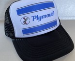 Vintage Plymouth Hat Road Runner Trucker Hat snapback Black Cap NASCAR - £14.10 GBP