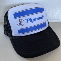Vintage Plymouth Hat Road Runner Trucker Hat snapback Black Cap NASCAR - £14.05 GBP