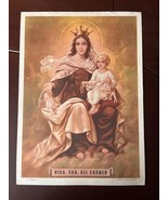 VTG Mexican NUESTRA SEÑORA DEL CARMEN VIRGIN Christianity Religious Post... - $38.45 CAD