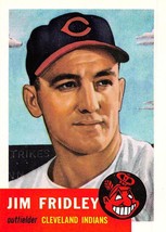 1991 Topps Archives #187 Jim Fridley 1953 Cleveland Indians - £0.70 GBP