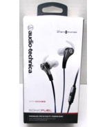 New Audio-Technica ATH-CKX9IS Sonic Fuel In Ear Headphones - Silver - $23.74