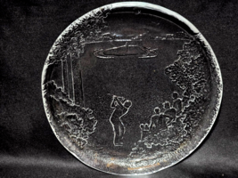 NYBRO Swedish Crystal 7.5&quot; Golf Golfer Decorative Plate - Sports Outdoor... - $228.97 MXN
