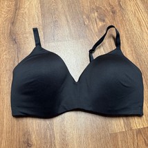 Calvin Klein Womens Lightly Lined Wirefree Bra Black Size Large T-Shirt Bra - £14.54 GBP