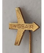 VINTAGE Swiss Air Swissair Logo Arrow Jet Huguenin Le Locle Gold Tone Ha... - £7.45 GBP