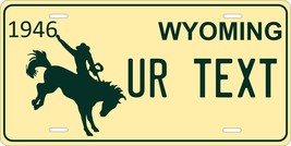 Wyoming 1946 License Plate Personalized Custom Auto Bike Motorcycle Moped Tag - £8.69 GBP+