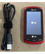 LG Xpression C395 Slider Phone - Red and Black - AT&amp;T - No Sim - Tested ... - €17,16 EUR