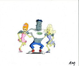 MONSTER MASH (2000) Vintage Original Animation Cel &amp; Production Drawing FRANK! - £35.58 GBP