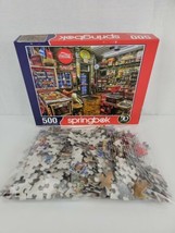 Springbok Good Nabor Store 500 Piece Jigsaw Puzzle Royal Flush Pinball C... - $16.65