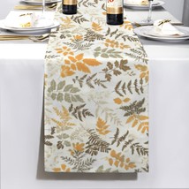 Fall Ferns | Thanksgiving Table Runner 72x13 – 100% Polyester, Rustic Fa... - $16.97
