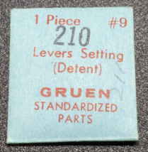NOS Genuine GRUEN 210/211 Lever Setting (Detent) Part# 9 - €8,49 EUR