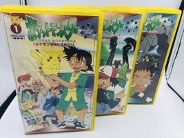 Pocket Monsters Pokemon TV anime original series Japan VHS Vol 1 2 3 clamshells - £73.44 GBP