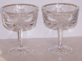 STUNNING SIGNED GORHAM CRYSTAL CHANCELLOR PAIR OF CHAMPAGNE/TALL SHERBET... - £13.00 GBP