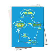 Filthy Sentiments Dad Birthday Favourite Flowchart Card - £25.37 GBP