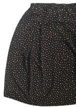 Vintage Black Orange Polka Dot Skirt Size Small Medium Fall Halloween Re... - £10.67 GBP