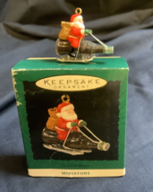 Hallmark Keepsake Cool Delivery Coca Cola Santa Miniature Ornament 1996 - £3.49 GBP