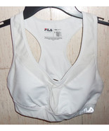 EXCELLENT WOMENS  FILA SPORT HIGH IMPACT WHITE RUNNING BRA   SIZE S - $18.65