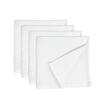 Waffle Towel Quick Dry Thin Exfoliating, 4 Pack Washcloths For Face Body, Classi - £31.92 GBP