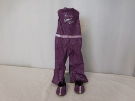 American Girl Dance-Team Spirit Set with Shoes Purple Retired 2009 - $20.81