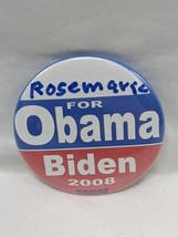 Rosemarie For Obama Biden 2008 Political Pinback 2&quot; - $35.63