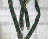 Vtg USA Unbranded Suspenders 47” Long Metal Clips red and Green Tractors - £33.51 GBP