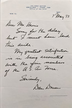 	Lieutenant General Walter D. Druen Jr. handwritten and signed letter - £39.84 GBP