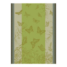 Le Jacquard Francais Papillons Green Butterfly Cotton Tea or Kitchen Towel  - £22.38 GBP