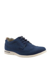 Xray Brand Men&#39;s Casual Lace Up Shoes ~ Suede Shoes ~ Navy Blue ~ Men&#39;s Size 7.5 - $37.40