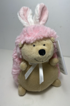 Ganz  Hoppy Hedgehog 6.5 Inch Plush Animal Retired Bunny Imposter nwt Pink Tan - £8.04 GBP