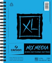 Canson XL Spiral Multi-Media Paper Pad 7&quot;X10&quot;-60 Sheets - $20.20